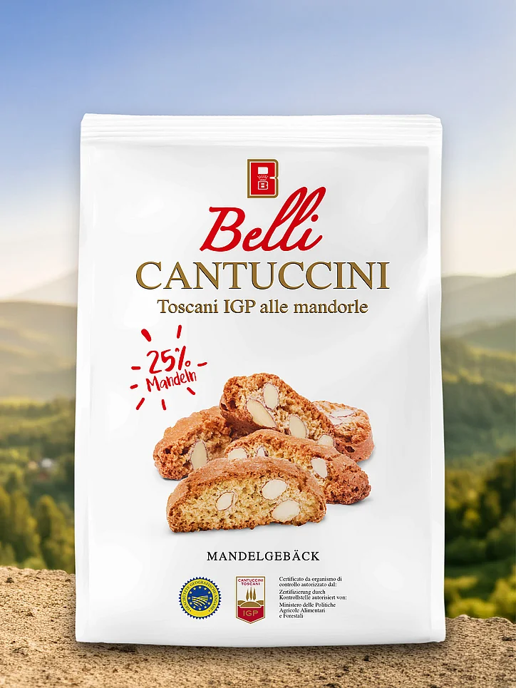 Belli Cantuccini Classic mit 25% mehr Mandeln