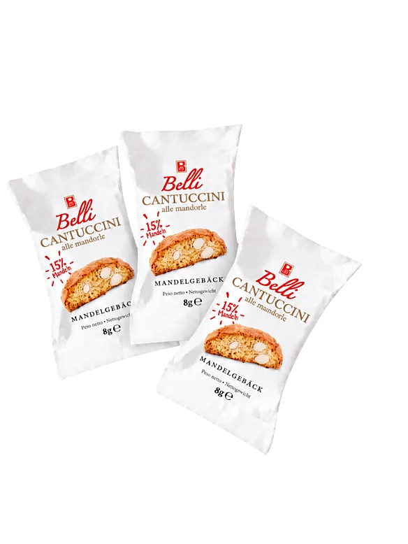 Einzeln verpackte Belli Cantuccini Classic 
