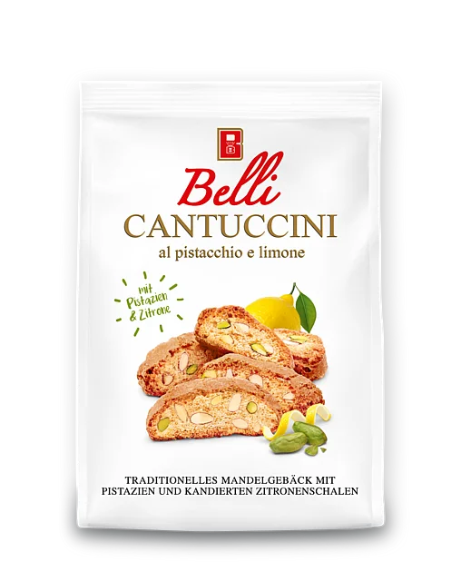 Verpackung Belli Cantuccini al pistacchio e limone